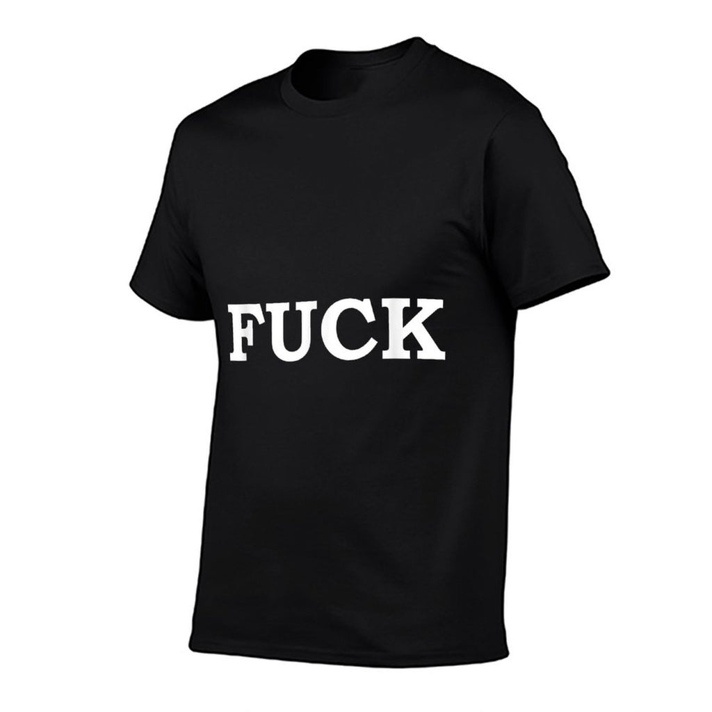 Funny Fuck Swear Word Minimalist Vulgar Humor  Relaxed-fit T-Shirt