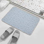 Blue Dots And Stars  Non-Slip Bath Mat