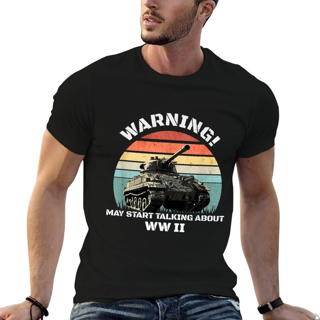 Warning! May Start Talking About World War 2 WWII  Breathable T-Shirt