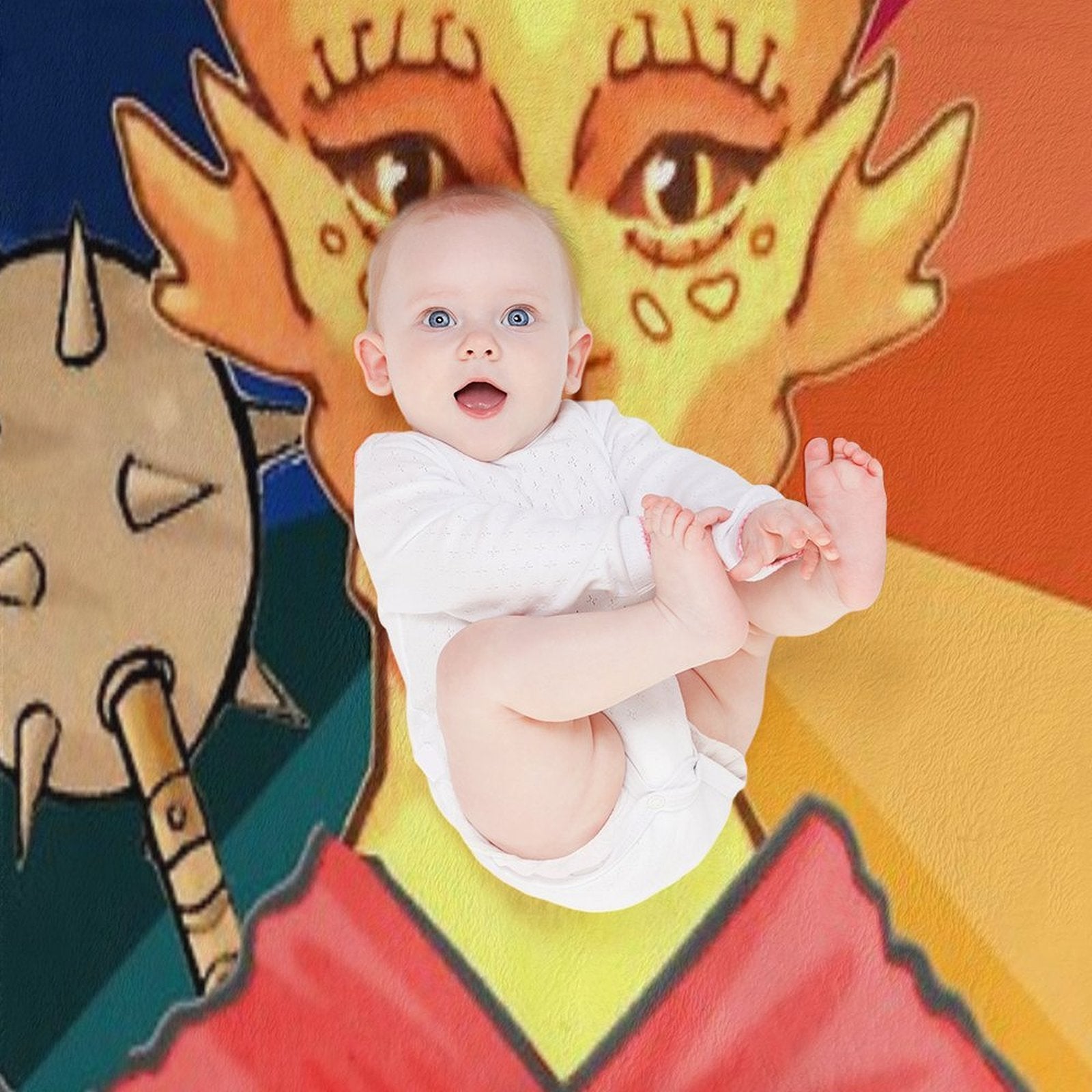 Dragonborn Paladin Gina Promo Black Comfort Throw Blanket