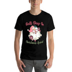 Balls Deep in Christmas Spirit Funny Xmas Design  Graphic-printed T-Shirt