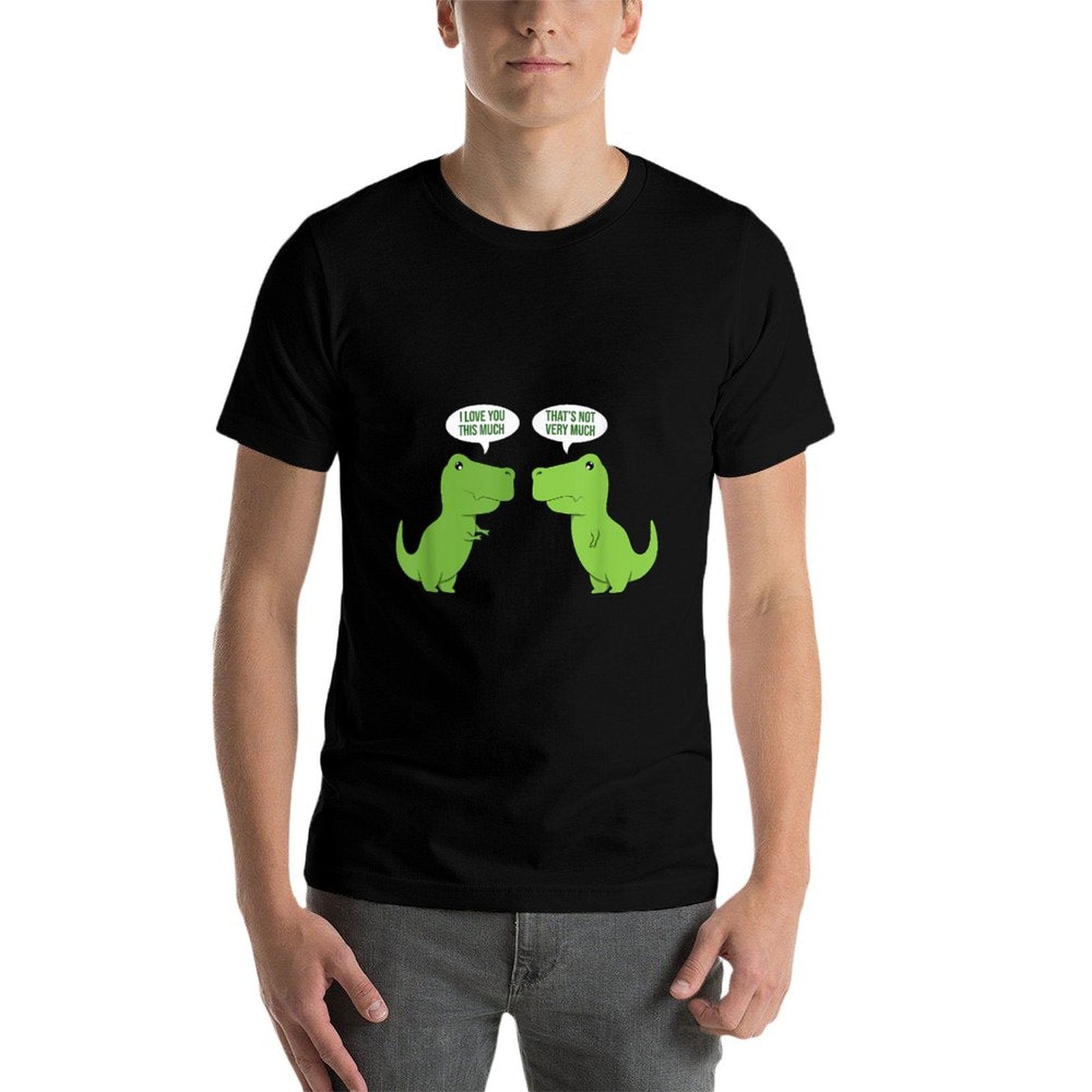 Funny Cute T-Rex - Dinosaur - Funny Text - Humour - Happy  Trendy Pattern T-Shirt