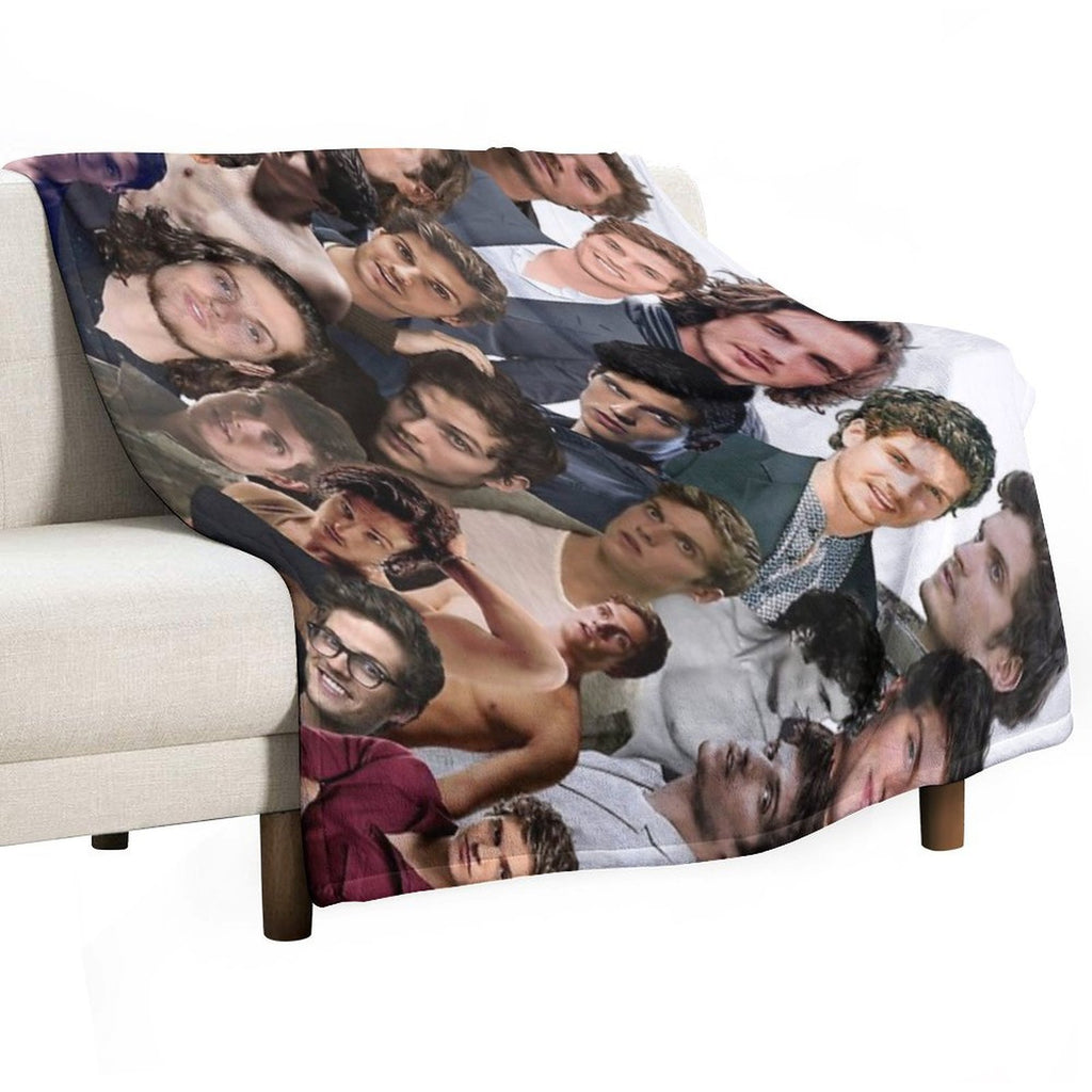 Daniel Sharman Photo Collage Gift-ready Throw Blanket