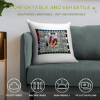 Classic 'BBC Test Card' Soft Ultra-Soft Texture Throw Pillow