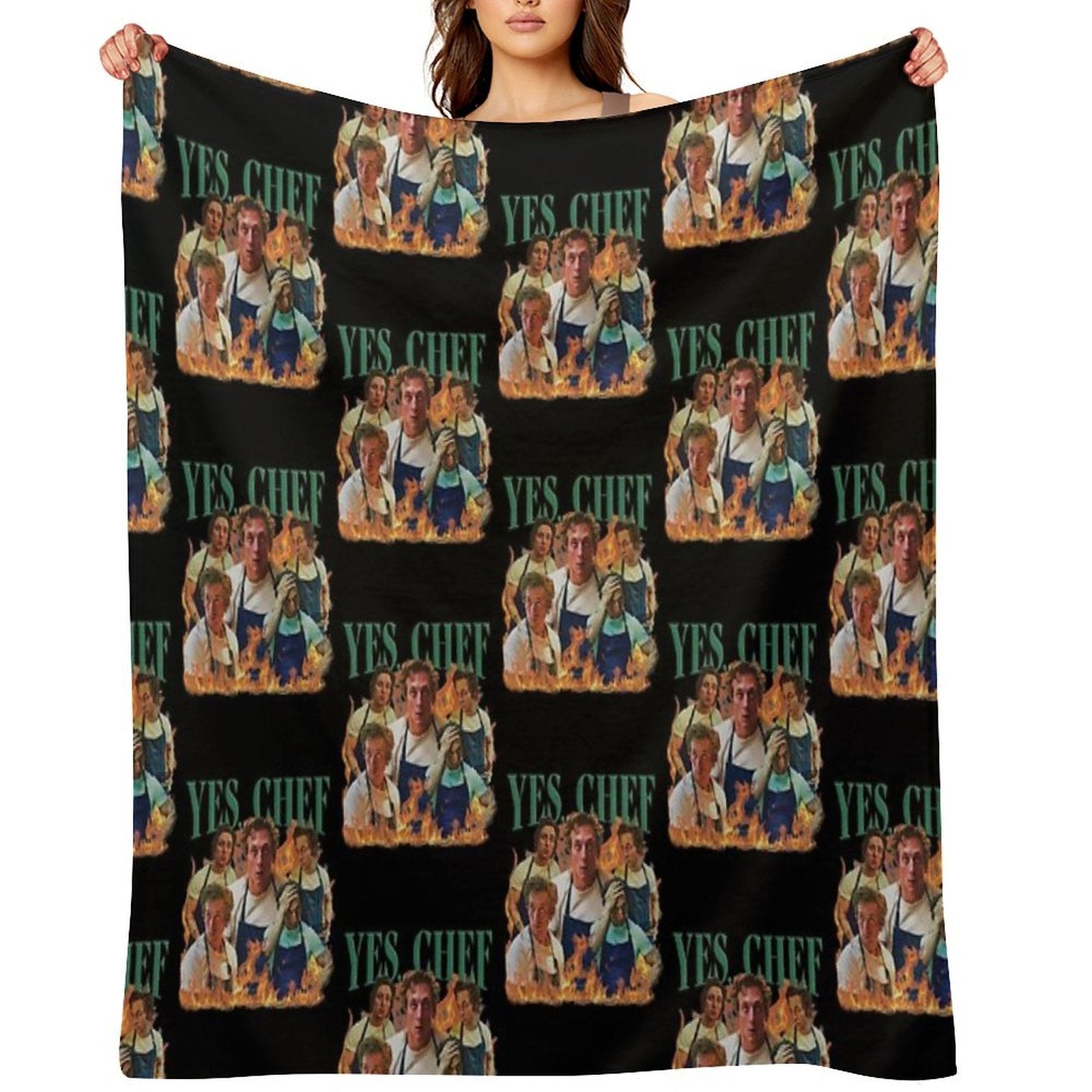 Yes Chef Jeremy Allen White The Bear Tv Show Velvety-soft Throw Blanket