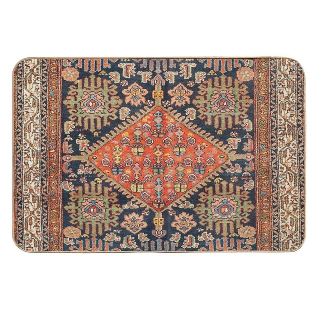 Hamadan  Antique West Persian Rug Print  Multi-Purpose Bath Mat