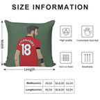 Bruno Fernandes MUFC Soft Ultra-Soft Texture Throw Pillow