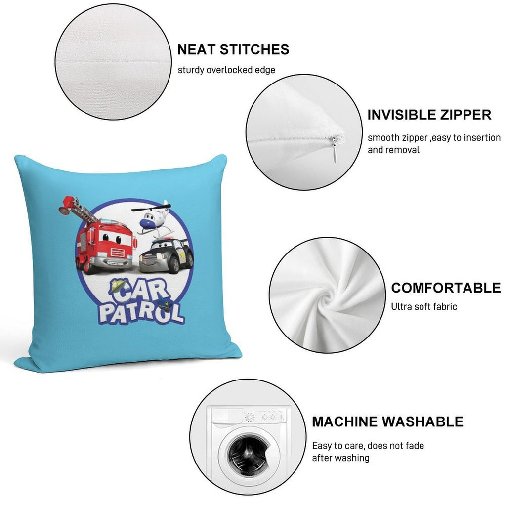 Car Patrol of Car City Soft Anti-Pilling Throw Pillow