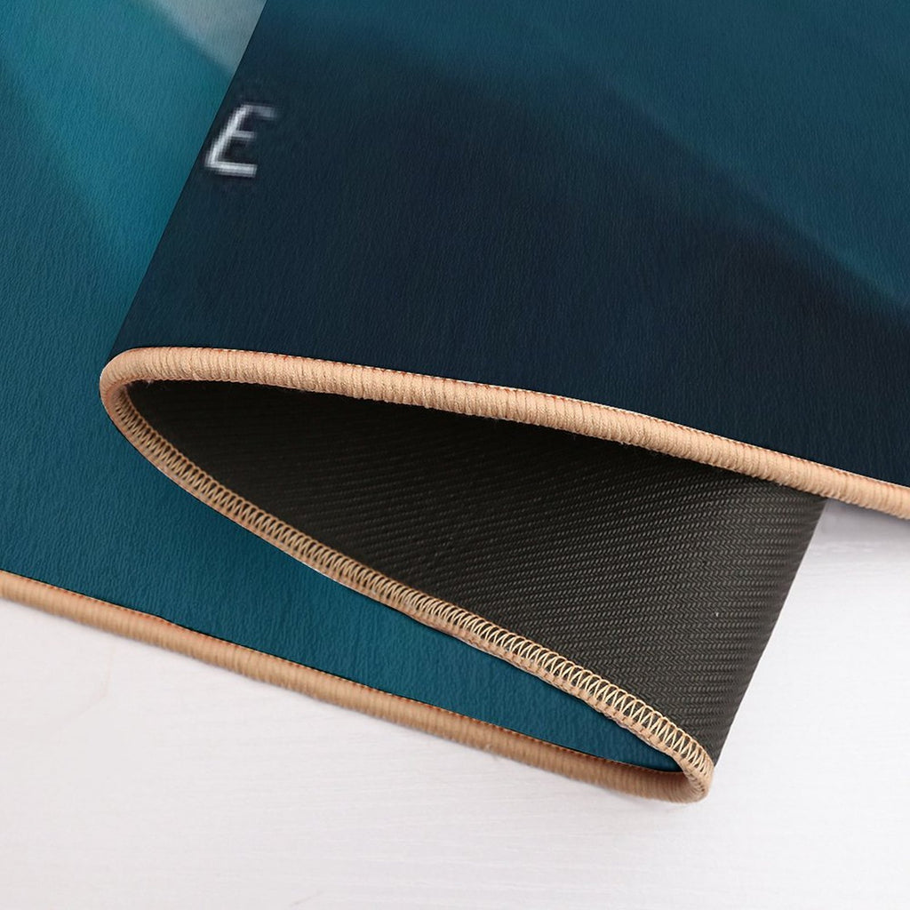 One Wave At A Time - Abstract Art - Inspirational Quote with Ocean, Sea Inspired - Morgan Harper Nichols  Odorless Bath Mat