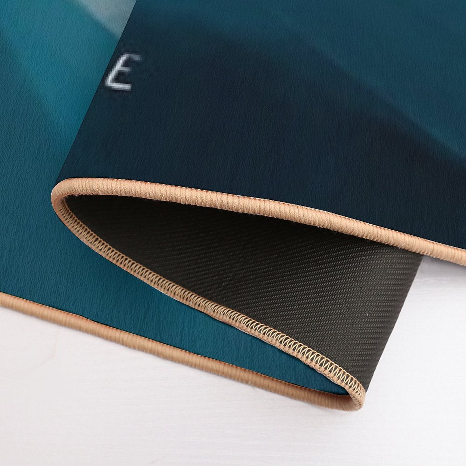 One Wave At A Time - Abstract Art - Inspirational Quote with Ocean, Sea Inspired - Morgan Harper Nichols  Anti-Trip Bath Mat