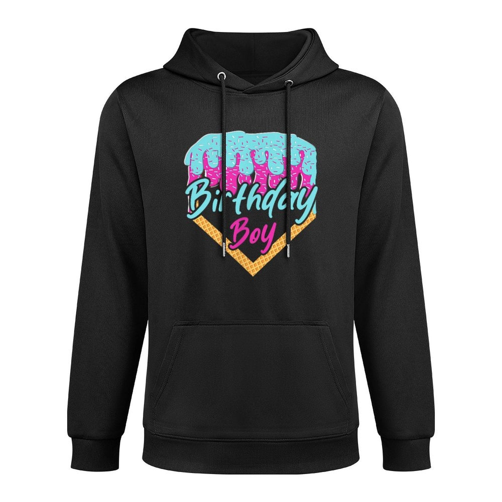 Baseball 6 Year Old Ice Cream Drip 6th Birthday Boy Number 6 All-Day Comfort Hoodie