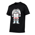 Astronaut Costume Space Suit Funny Halloween Spaceman  Fade-proof Color T-Shirt