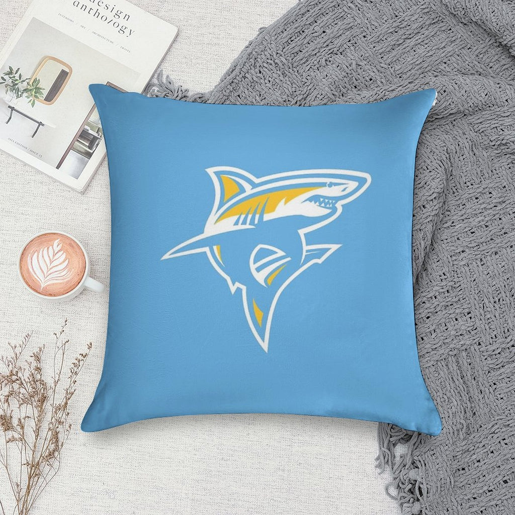 The Sharks LIU-icon Soft Shrink-Resistant Throw Pillow