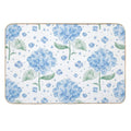 Watercolour Purple Hydrangea Flower Pattern  Fade-Resistant Bath Mat
