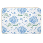 Watercolour Purple Hydrangea Flower Pattern  Fade-Resistant Bath Mat