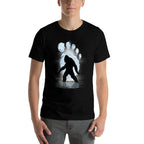 Bigfoot Footprint Moon Light Funny Sasquatch  Eco-friendly Material T-Shirt