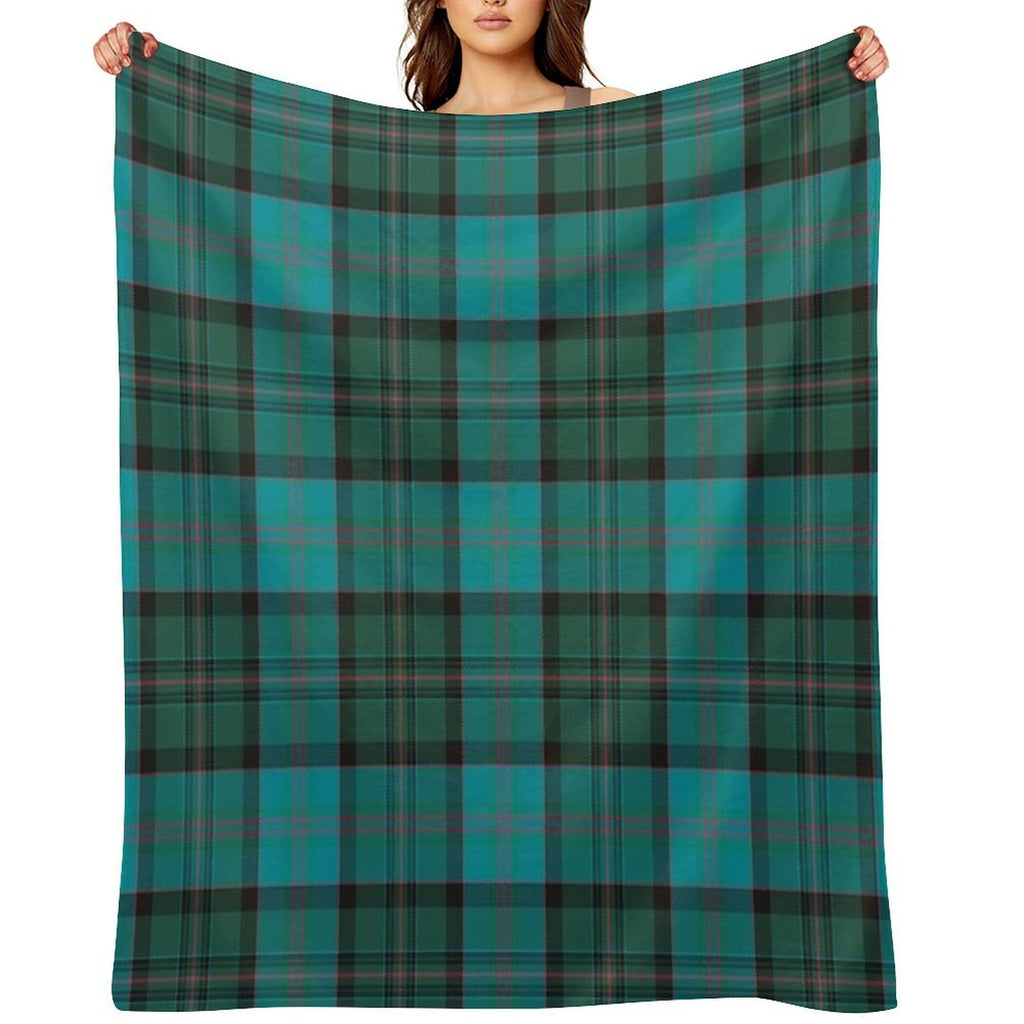 Munster Irish Tartan Plush Throw Blanket