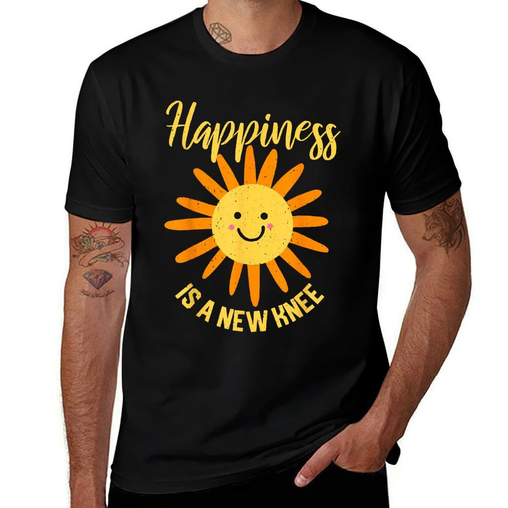 Knee Surgery Happiness Is A New Knee TKR Knee Replacement  Moisture-wicking T-Shirt