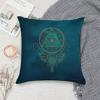 ~Blue Wisdom~ Soft Bedroom Essential Throw Pillow