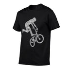 BMX Rider Bike Bicycle Stunt Racing Boys Kids  Polyester Blend T-Shirt
