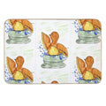 BIRD BATHING IN CUP Durable Bath Mat