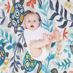 Gouache Sea Turtle Serenity Durable Throw Blanket