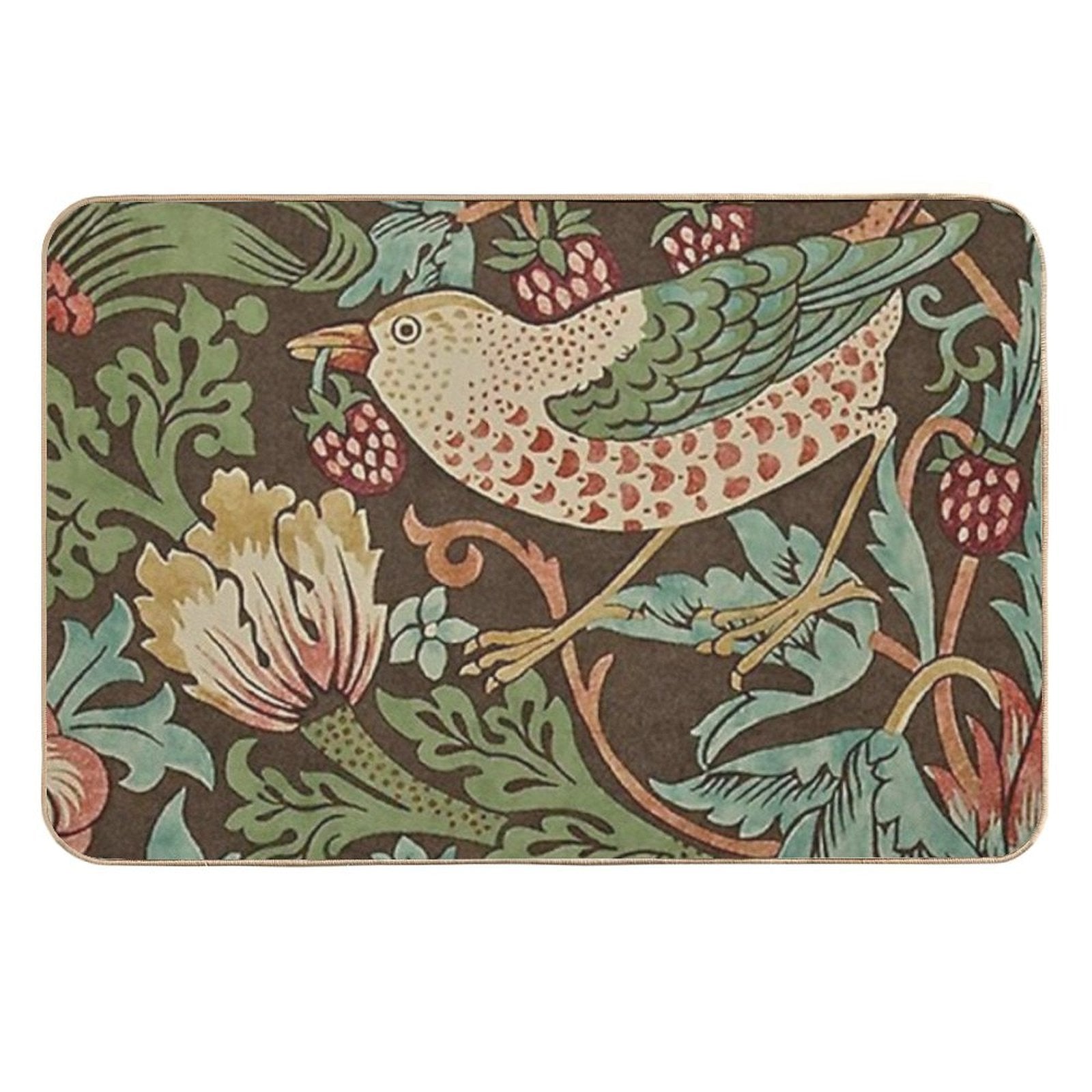 Nature Bird - William Morris  High-Traffic Bath Mat