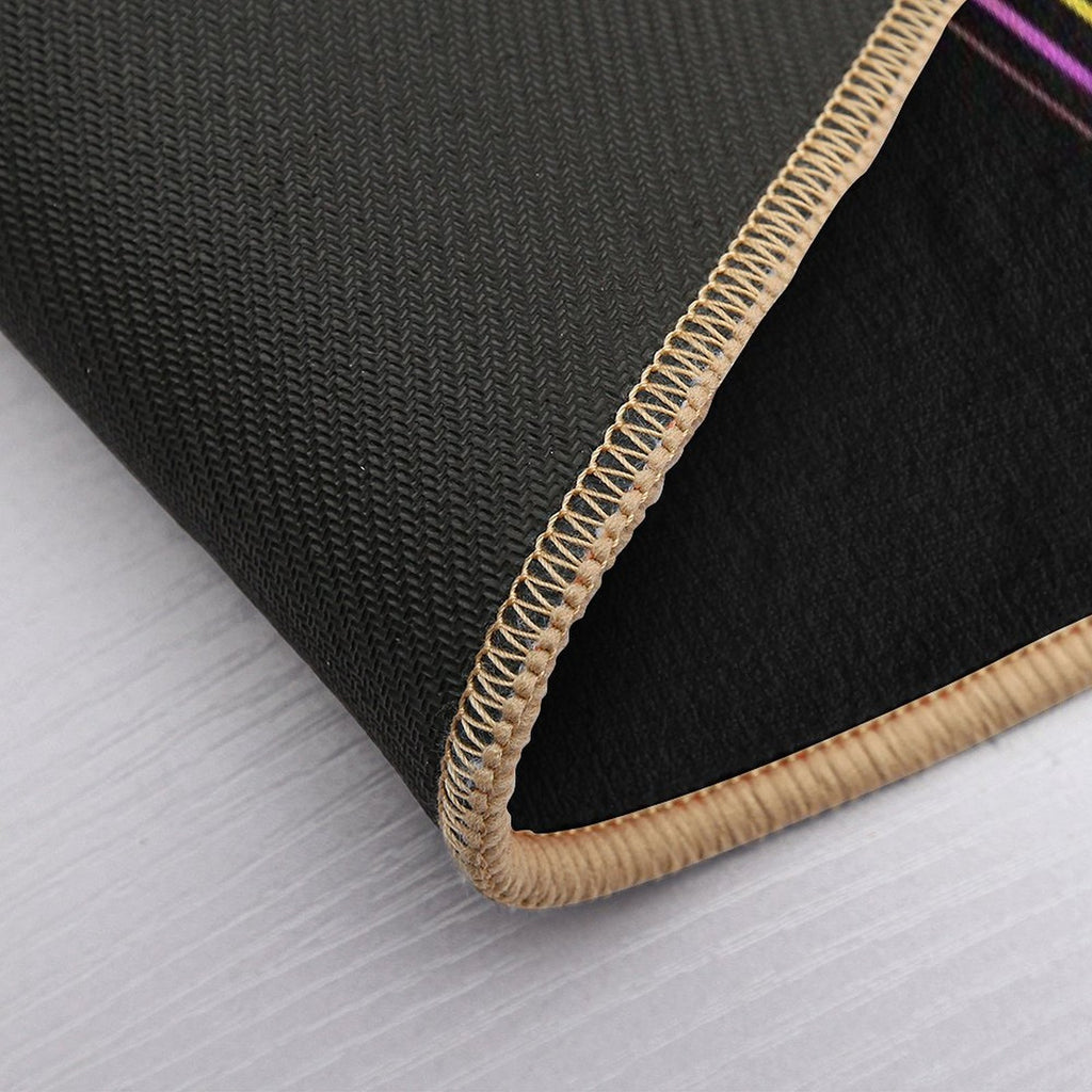 Palm Tree Retro 80s Sunset Beach  Easy Maintenance Bath Mat