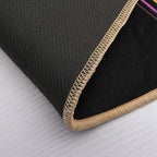 Palm Tree Retro 80s Sunset Beach  Easy Maintenance Bath Mat