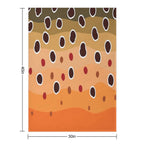 Brown Trout Skin Multi-functional Throw Blanket