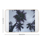 Beautiful Tall Coconut Trees on A Farm in The South of The Island St. Lucia  Absorbent Bath Mat