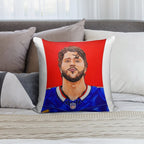 Buffalo Bills Josh Allen Soft Short Plush Fabric Throw Pillow