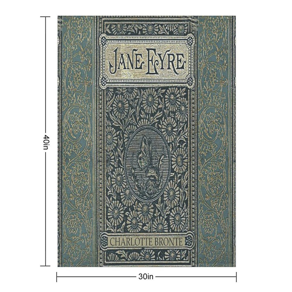 Jane Eyre Old Book Cover Design Comfort Throw Blanket