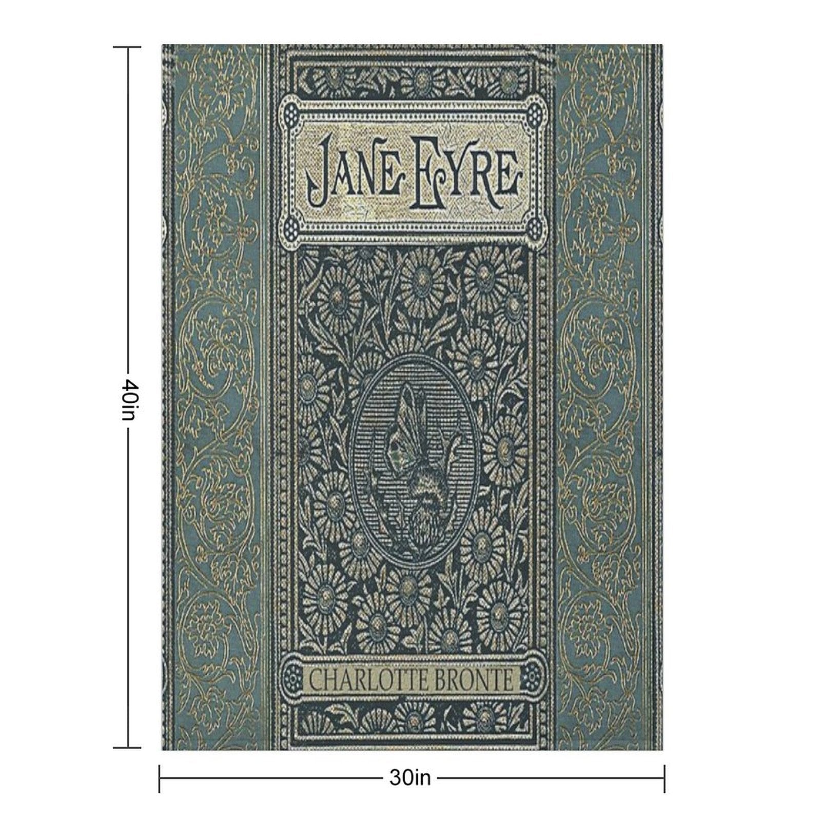 Jane Eyre Old Book Cover Design Comfort Throw Blanket