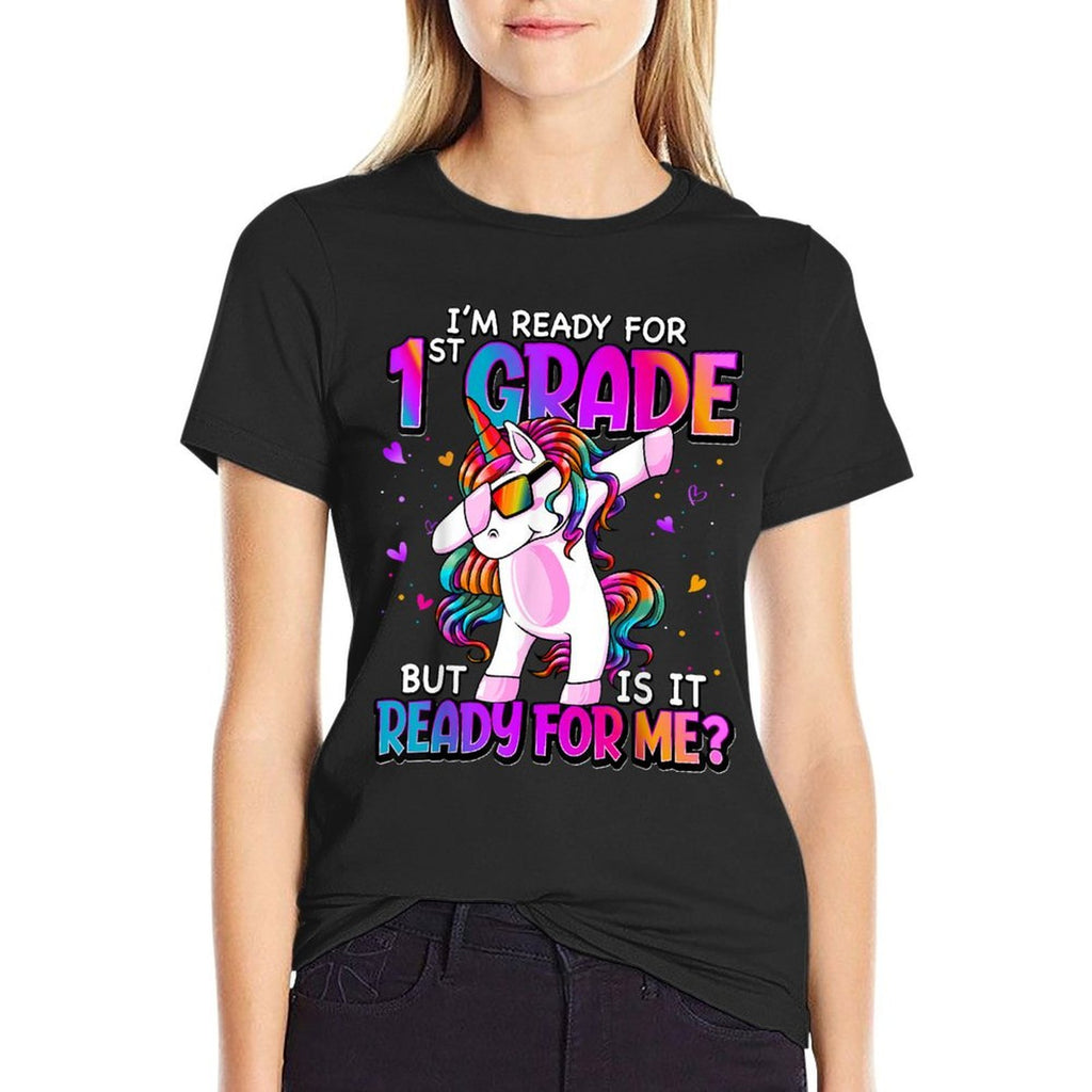 Im Ready For 1st Grade Back To School 1st Grade Girls  Odor-resistant T-Shirt