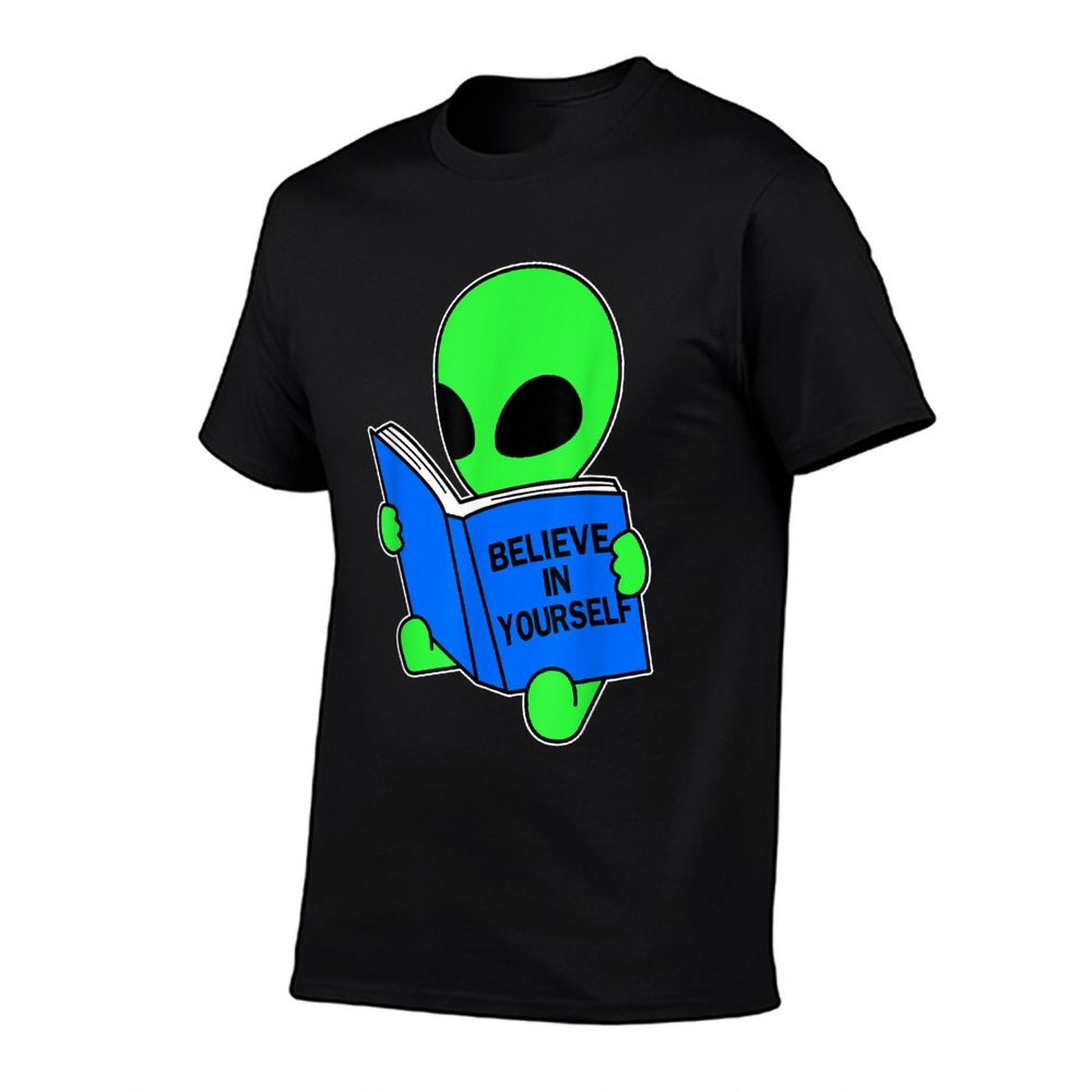 Believe in Yourself Funny Alien Ufo Design  Breathable T-Shirt