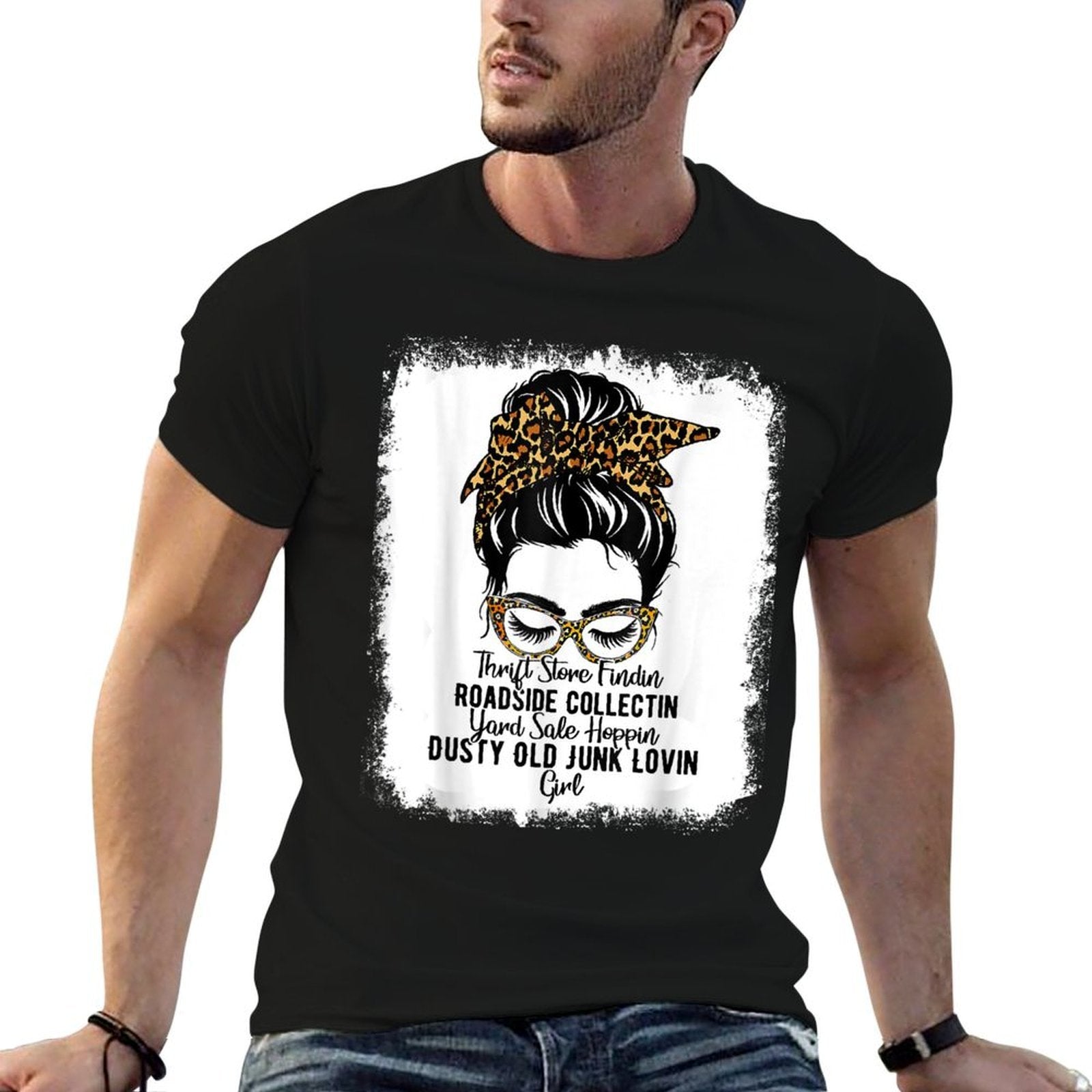 Womens Messy Roadside Thrift Store Yard Sale Old Junk Lover  Durable T-Shirt