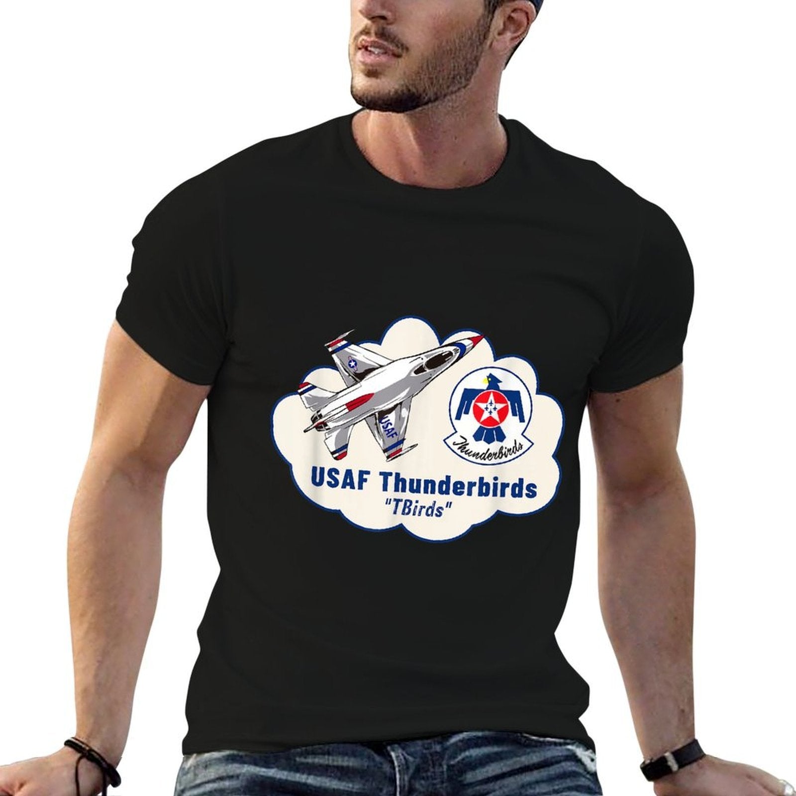 USAF Thunderbirds Air Force 57th Wing Gift  High-quality Stitching T-Shirt