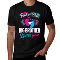 Pink Or Blue Big Brother Loves You Baby Gender Reveal Party  Tagless Design T-Shirt