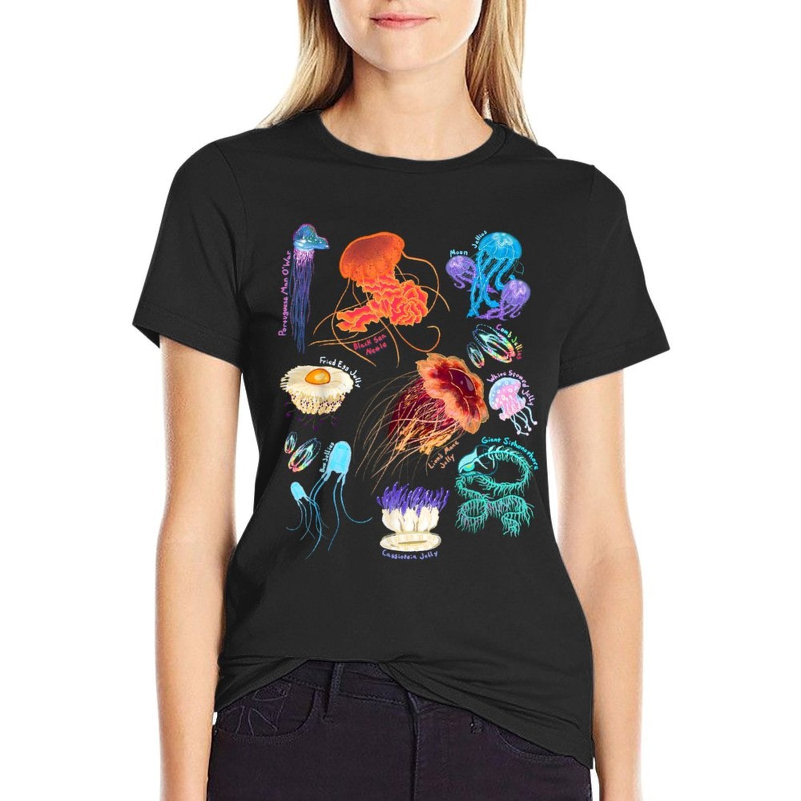 Marine Biology Jellyfish  Trendy Pattern T-Shirt