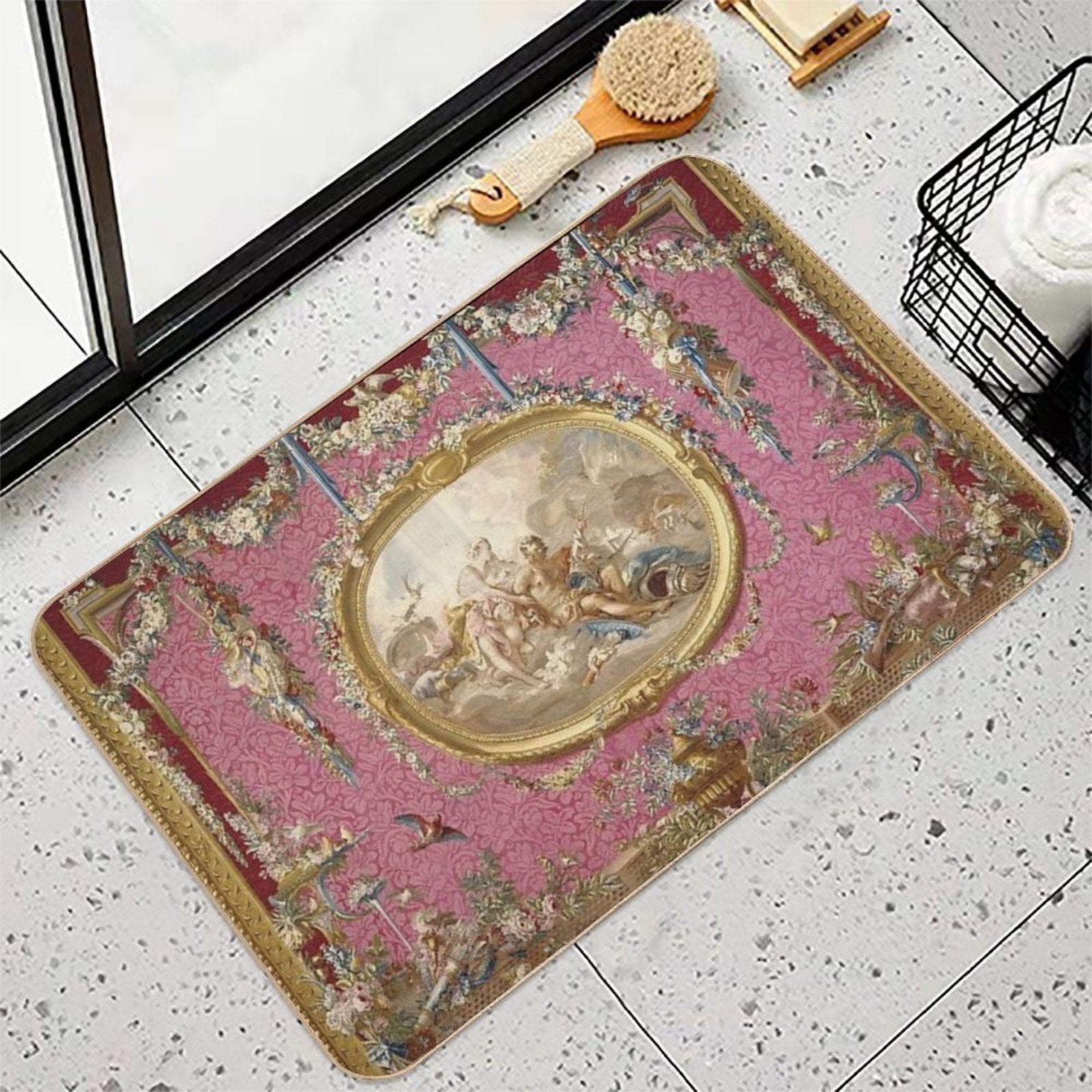François Boucher Venus Aux Forges De Vulcain  Fade-Resistant Bath Mat