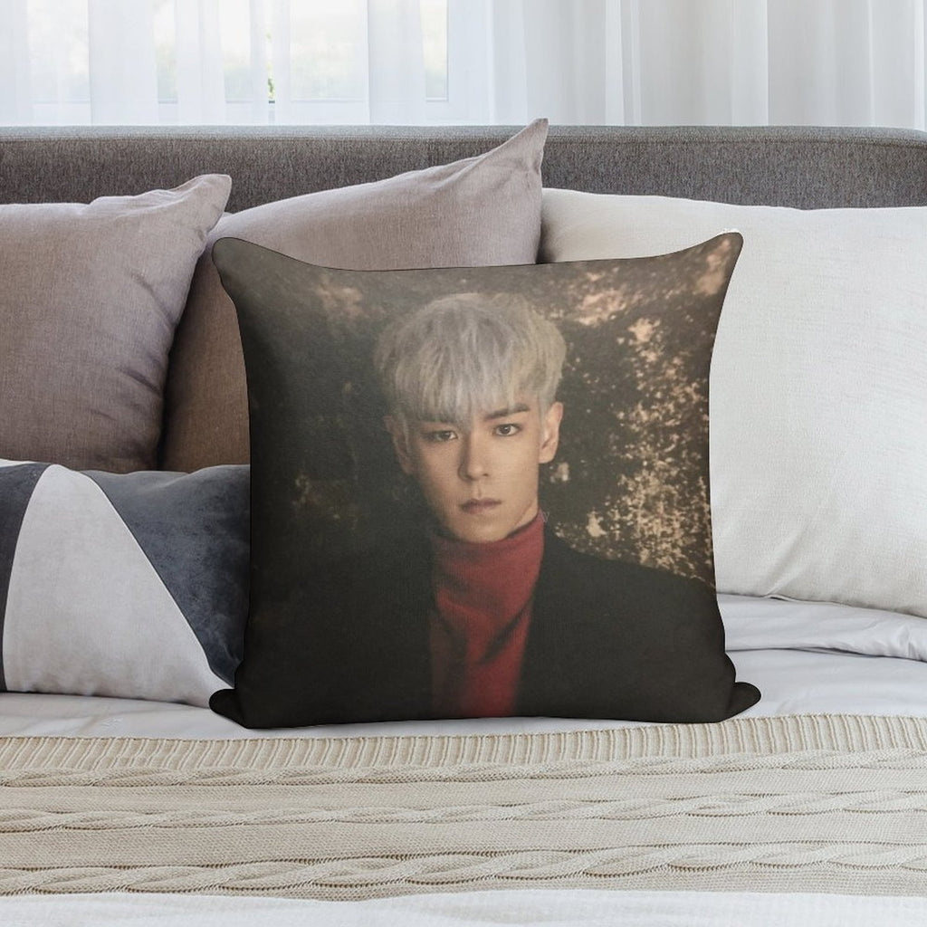 T.O.P Eyes Open Soft Skin-Friendly Throw Pillow