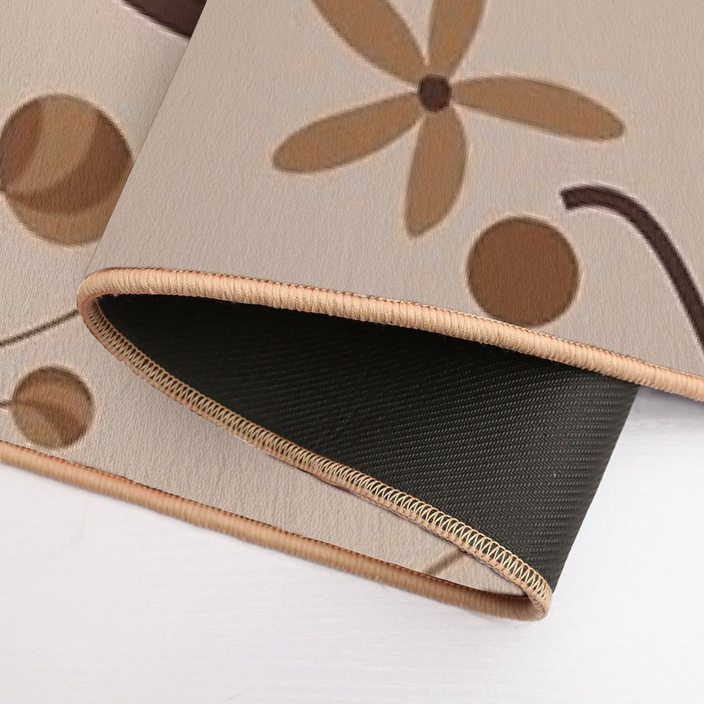 Abstract Floral Nude  Rapid-Drying Bath Mat