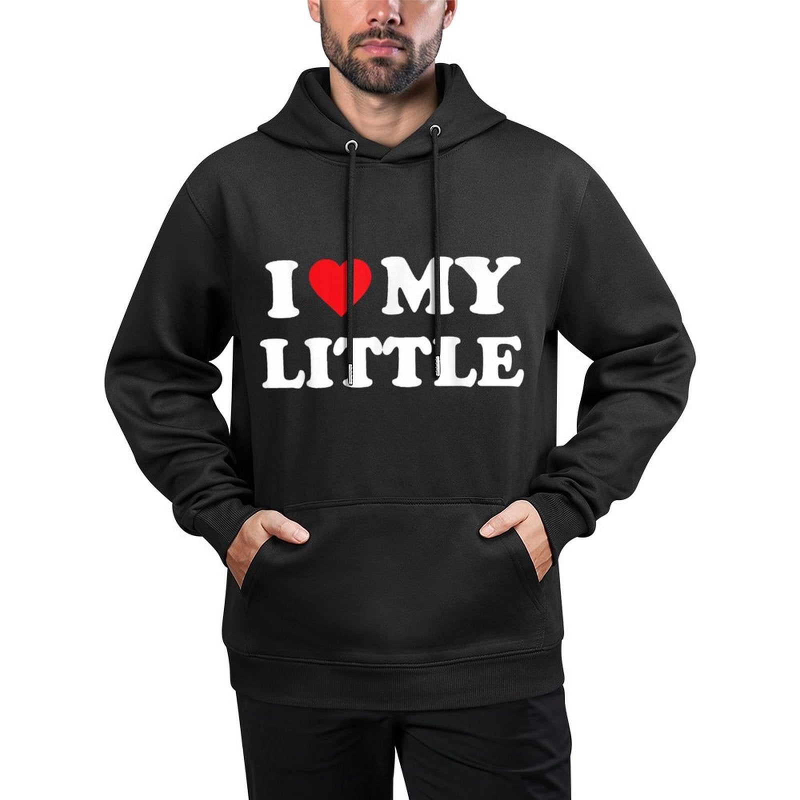 I Heart My Little Funny Matching Little Big Sorority Medium-Weight Fabric Hoodie