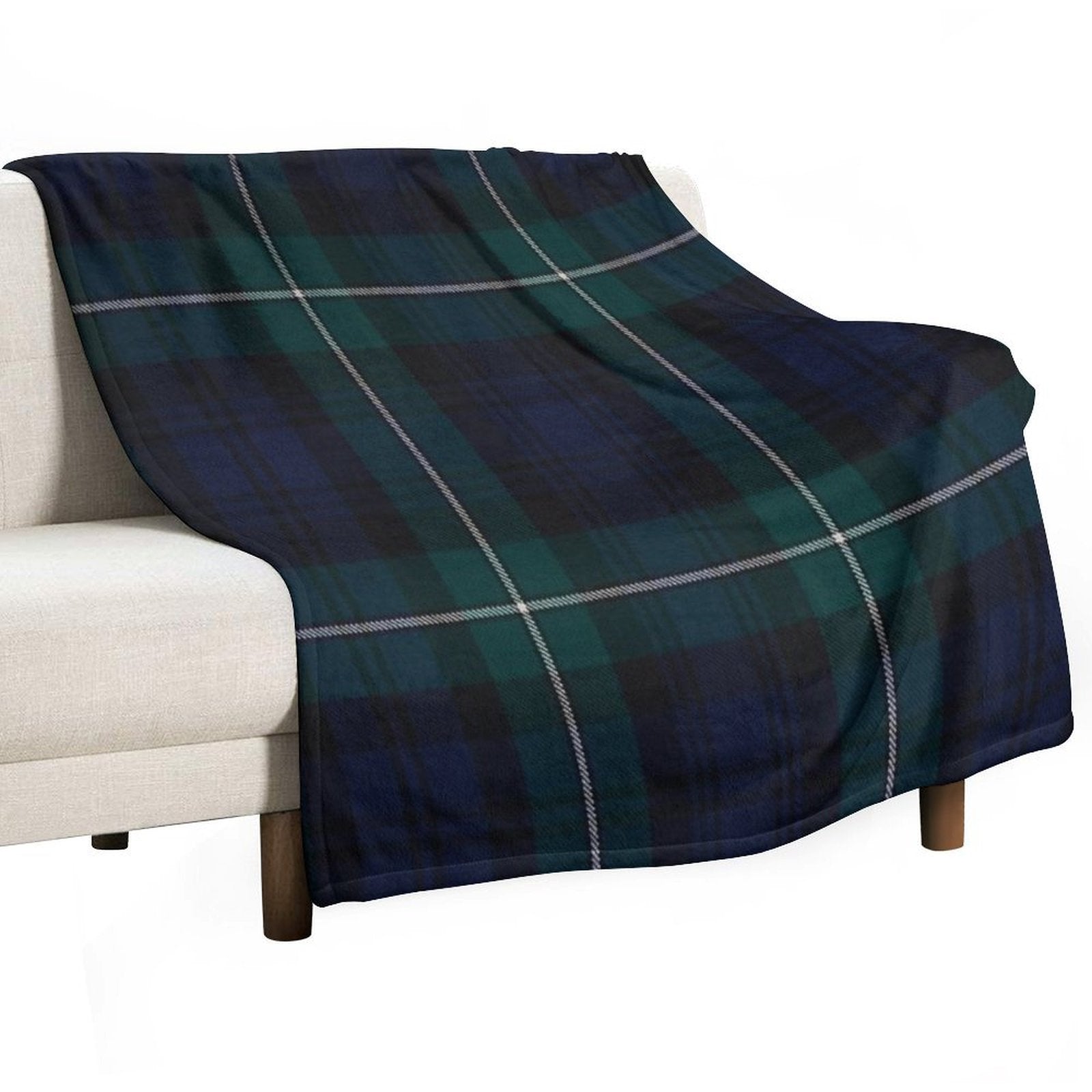 Forbes Scottish Tartan Sustainable Throw Blanket