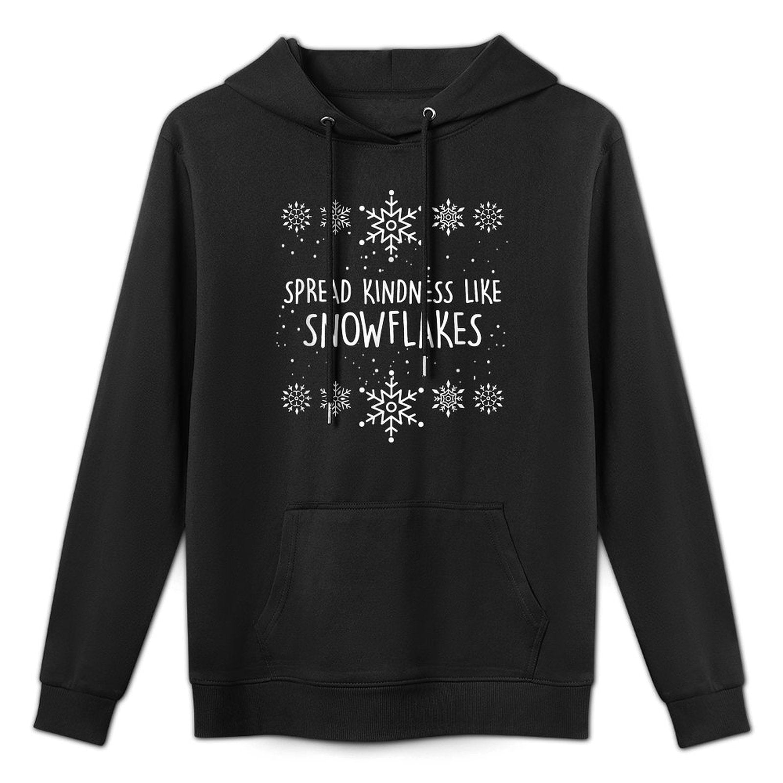 Xmas Themed Spread Kindness Like Snowflakes Merry Christmas Colorfast Hoodie