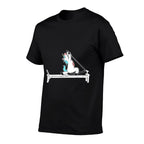 Pilates Unicorn Fitness Exercise Training Meditation  Moisture-wicking T-Shirt
