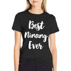 Best Ninang Ever Family Cool Funny  Slim-fit Cut T-Shirt