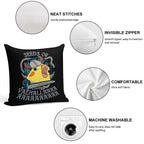 Seeds Or Valhalla - Viking Cockatiel Soft Hidden Zipper Throw Pillow
