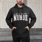 Public Health Nurse Floral Groovy Public Health Nursing Unisex Design Hoodie